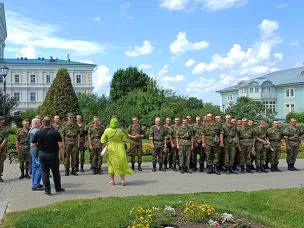 Курсанты военного учебного центра